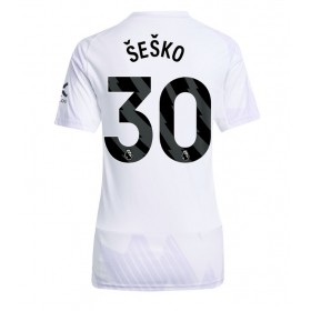 Damen Fußballbekleidung Manchester United Benjamin Sesko #30 Auswärtstrikot 2025-26 Kurzarm